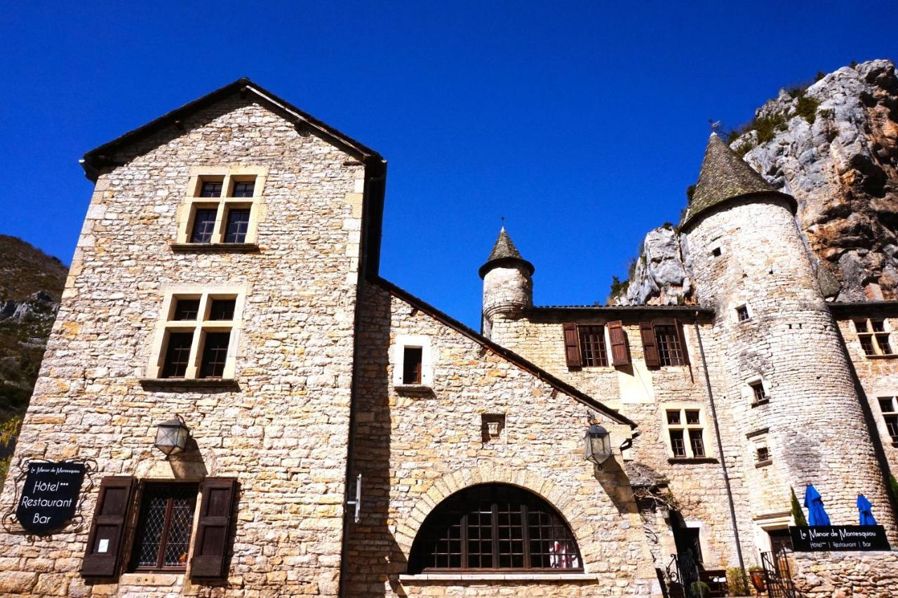 Hotel-Restaurant Le Manoir De Montesquiou La Malène Buitenkant foto