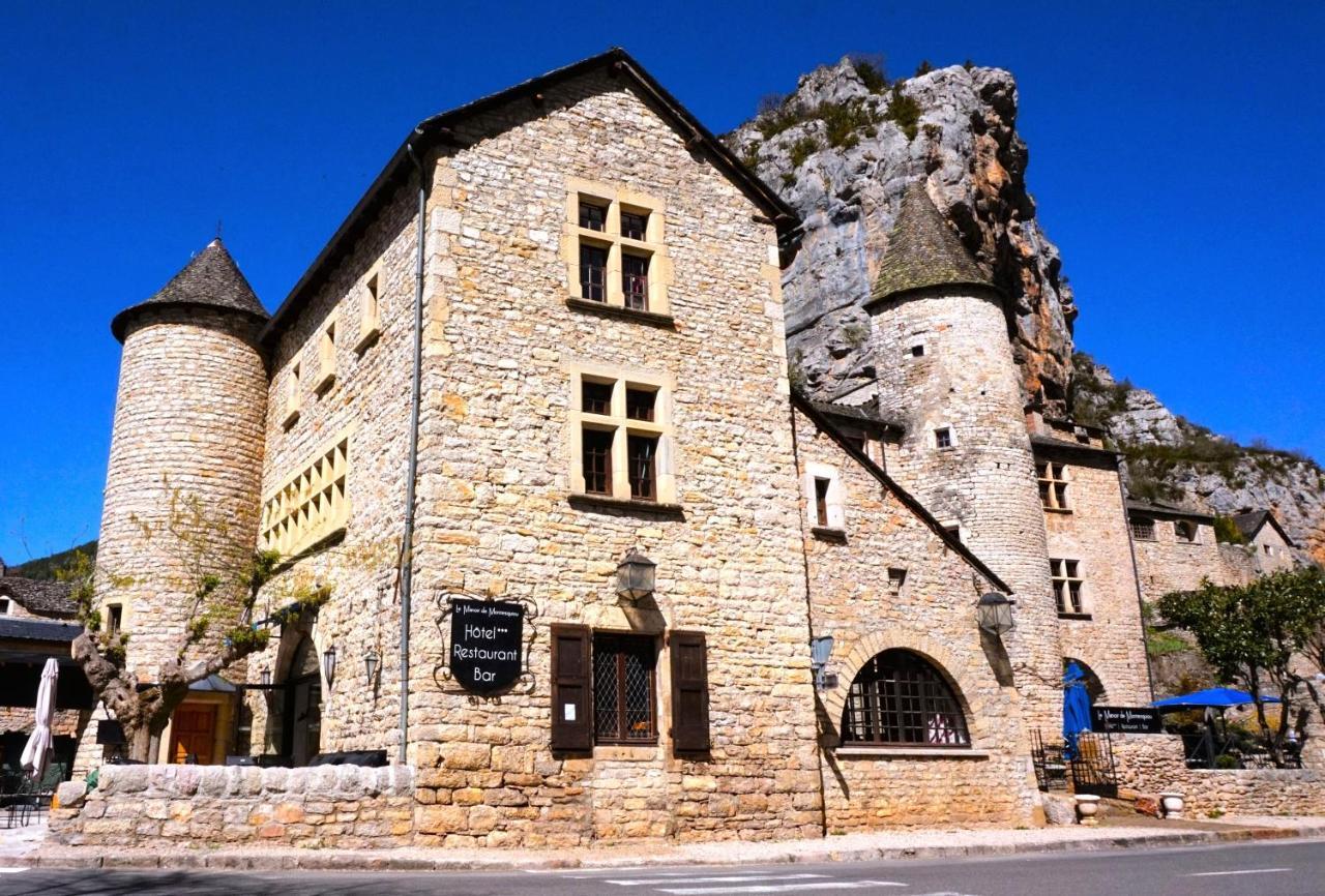 Hotel-Restaurant Le Manoir De Montesquiou La Malène Buitenkant foto